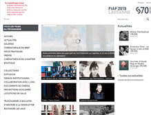 Tablet Screenshot of cinematheque.ch